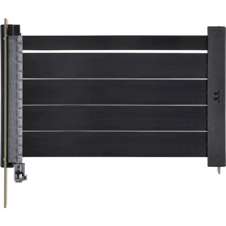 Thermaltake PCI-E 4.0 Dual 90° Riser Cable 130mm Black - Ultimatives Hochgeschwindigkeitskabel mit 2x 90°Adapter und EMI-Abschirmung - Preisvergleich – Bild 2