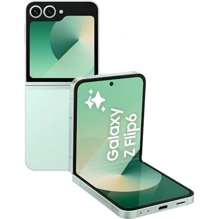 Samsung Galaxy Z Flip6 AI-Smartphone, 50-MP-Kamera, 256 GB Speicher, Mint