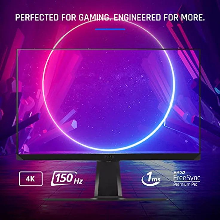 Viewsonic XG320U 32 Zoll Gaming Monitor, 4K UHD, IPS-Panel, 144 Hz, 1 ms, FreeSync Premium Pro, HDR 600, RGB Beleuchtung, HDMI 2.1, höhenverstellbar, Schwarz - PS5/Xbox Konsole ready – Bild 2
