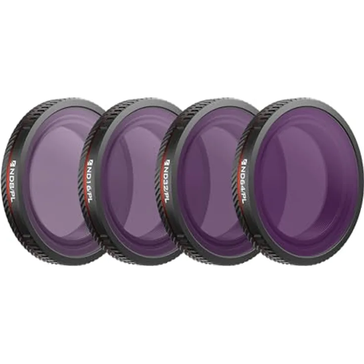 Freewell Bright Day Filter-Set für DJI Osmo Nano, ND8/PL, ND16/PL, ND32/PL & ND64/PL, Lichtregulierung und Polarisatoren