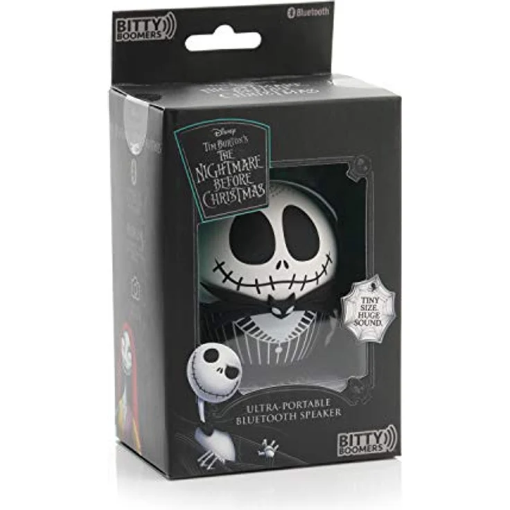 Bitty Boomers Disney: Tim Burton's The Nightmare Before Christmas - Jack Skellington - Mini Bluetooth Speaker, Portable Speaker with Bluetooth 5 Technology, 4+ Hours Playtime, Rechargeable - Black – Bild 5