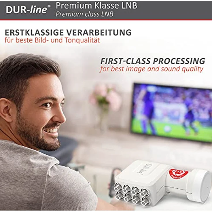 DUR-line +Ultra Octo LNB 8-fach für bis zu 8 Teilnehmer weiß – Bild 5
