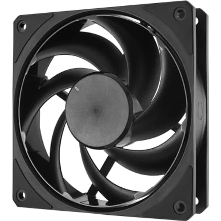 Cooler Master Mobius 120 Black Edition Gehäuselüfter, 120 mm, hohe Leistung, dynamisches Gleitlager, 2050 U/min, PWM-Lüfter, geräuscharmer Lüfter, 63,1 CFM Luftstrom – Bild 4