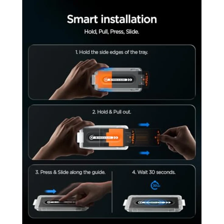 Spigen EZ Fit Pro Schutzfolie [2P] für Samsung Galaxy Z Fold 8 Ultra, 9H gehärtetes Glas, blasenfreie Anbringung, hüllenfreundlich – Bild 3