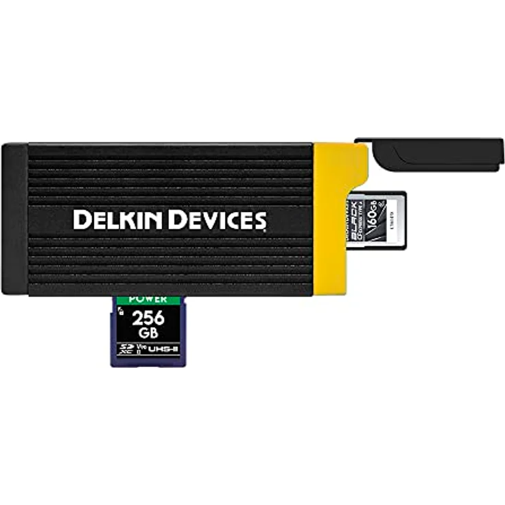 Delkin USB 3.2 CFexpress™ Type A & SD UHS-II Kartenleser, mit zwei Kabeln (USB-C zu A und C), kompatibel mit Windows und Mac, Plug & Play – Bild 3