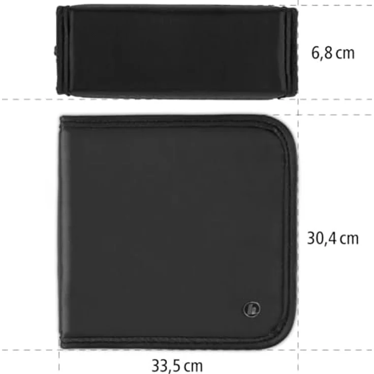 Hama CD Wallet Nylon 160, black (Schwarz) – Bild 3