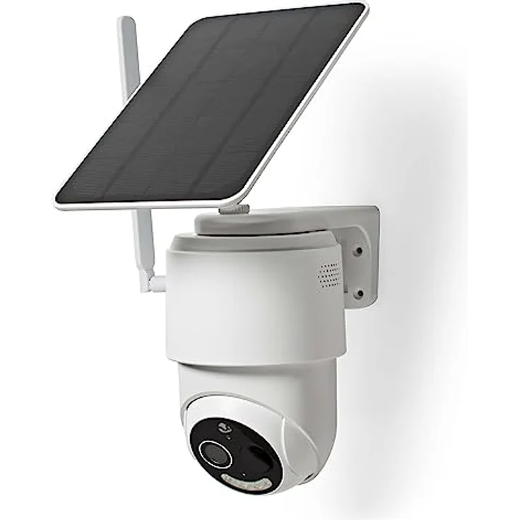 Nedis SmartLife Außenkamera 4G Full HD 1080p Pan tilt IP65 Cloud Storage (optional) / micro-SD, Netzwerkkamera, Weiss – Bild 3