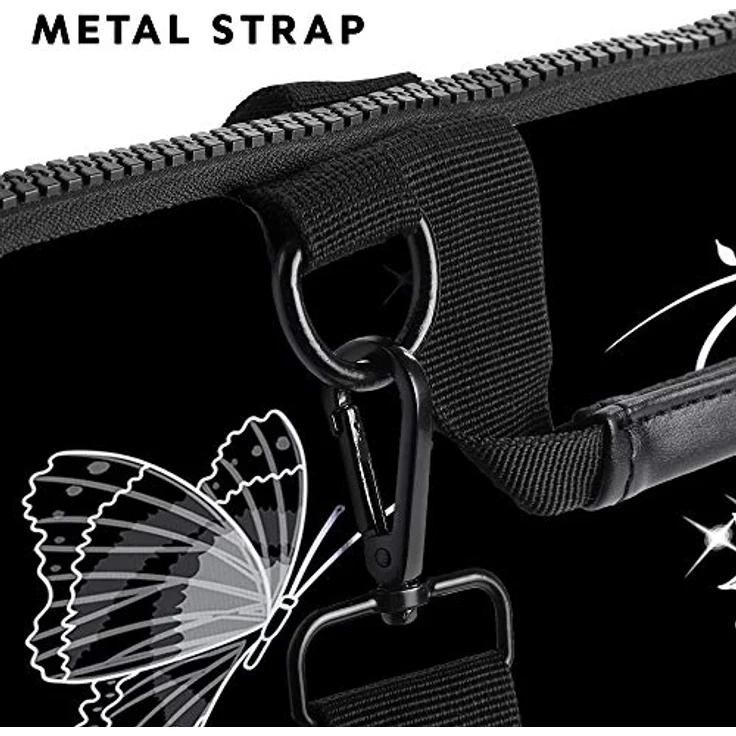 Sidorenko Laptoptasche 17/17,3 Zoll - Moderne Notebooktasche aus Canvas - Hochwertige Laptop Tasche - Schmutz- & Wasserabweisende Laptop Bag mit Zubehörfach – Bild 4