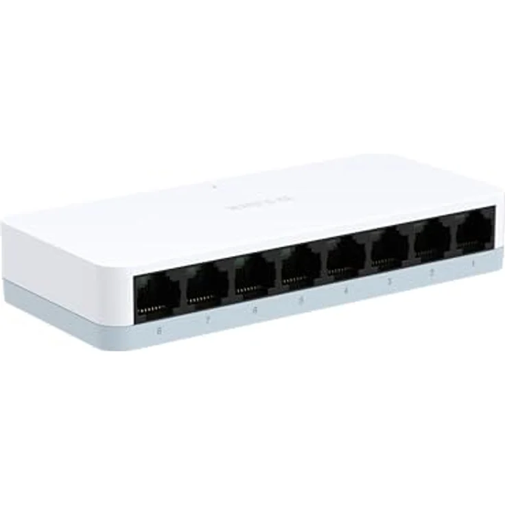 D-Link DES-1008C 8-Port Fast-Ethernet-Switch, 10/100 Mbit/s, unmanaged, Plug & Play, energieeffizient, lüfterlos, Auto MDI/MDIX – Bild 3