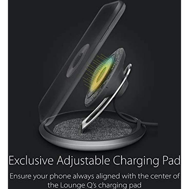 Moshi Lounge Q Indoor (15 W), Wireless Charger, Grau – Bild 2