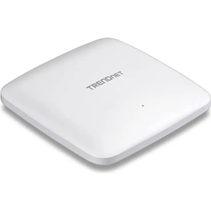 TRENDnet AX1800 Dual Band WiFi 6 PoE+ Access Point, 1201Mbps WiFi AX + 576Mbps WiFi N, MU-MIMO, OFDMA, 1024 QAM, WDS, Client Bridge, WDS Bridge, AP, WDS Station, weiß, TEW-921DAP