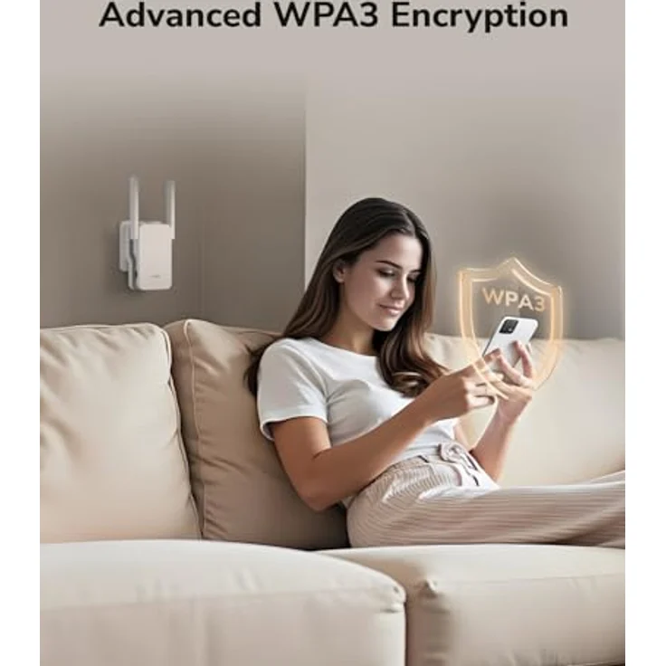 Cudy BE3600 WiFi 7 Mesh Repeater, 2882 Mbit/s, Gigabit-Ethernet-Port, WPS-Taste zur sofortigen Erweiterung – Bild 5