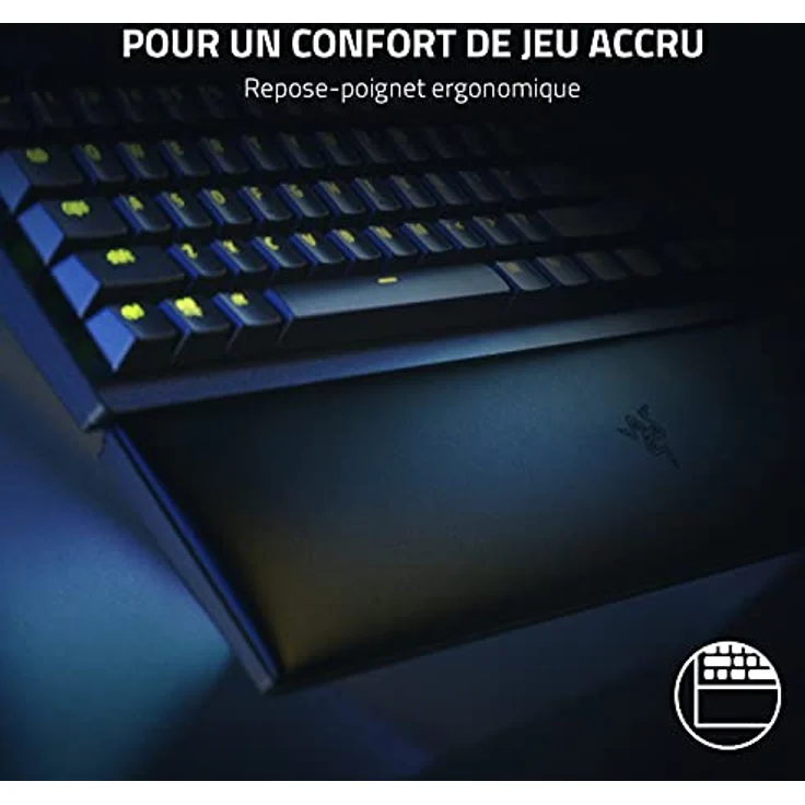 Razer Hunter V2 TKL Schaltknauf, Rot - Linear Optical Switches Gen-2, Doubleshot PBT-Tastenkappen, Schalldämpfender Schaumstoff, Ergonomische Handgelenkauflage – Bild 5