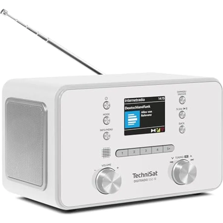 TechniSat DIGITRADIO 550 IR, DAB+ / UKW / Internet-Radio mit Bluetooth, 2 x 5 Watt Lautsprechern, TFT-Farbdisplay