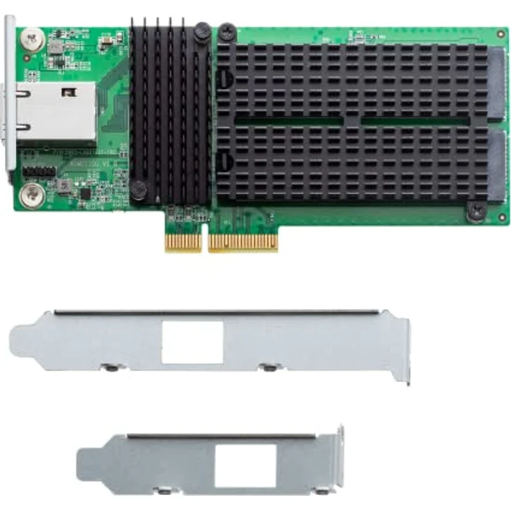 Asustor AS-T10G3, 10GbE & M.2 NVMe SSD Netzwerkkarten für AS6704T/AS6706T/AS6504RD/AS6504RS/AS6512RD/AS7112RDX/AS7116RDX, Marvell AQC113 10GbE-Controller, unterstützt 2 M.2 NVMe SSDs – Bild 4