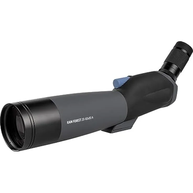 Dörr Spektiv Danubia Rainforrest 20-60x80, Teleskop mit 20- bis 60-facher Vergrößerung, 80 mm Objektivdurchmesser, wasser- und stoßfest, schwarz