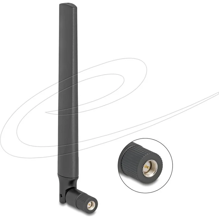 Delock WLAN-Antenne Dipol, 4.7 dBi, ungerichtet, Schraubmontage, innen