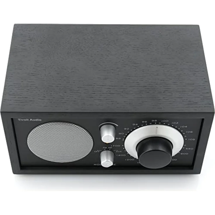 Tivoli Audio Model One UKW-/MW-Radio (Schwarz / Schwarz / Silber), AM / FM-Radio mit UX-Eingang – Bild 4