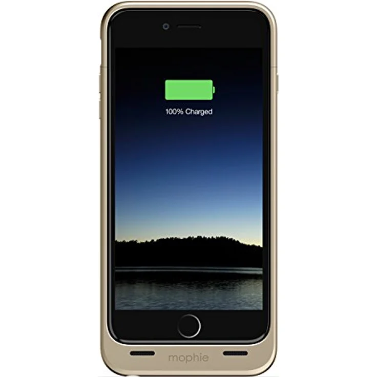 Mophie Juice Pack Rechargeable External Battery Case (2,600mAh) für Apple iPhone 6 Plus, Gold, verlängert Nutzungsdauer, mit LED-Anzeigen – Bild 1