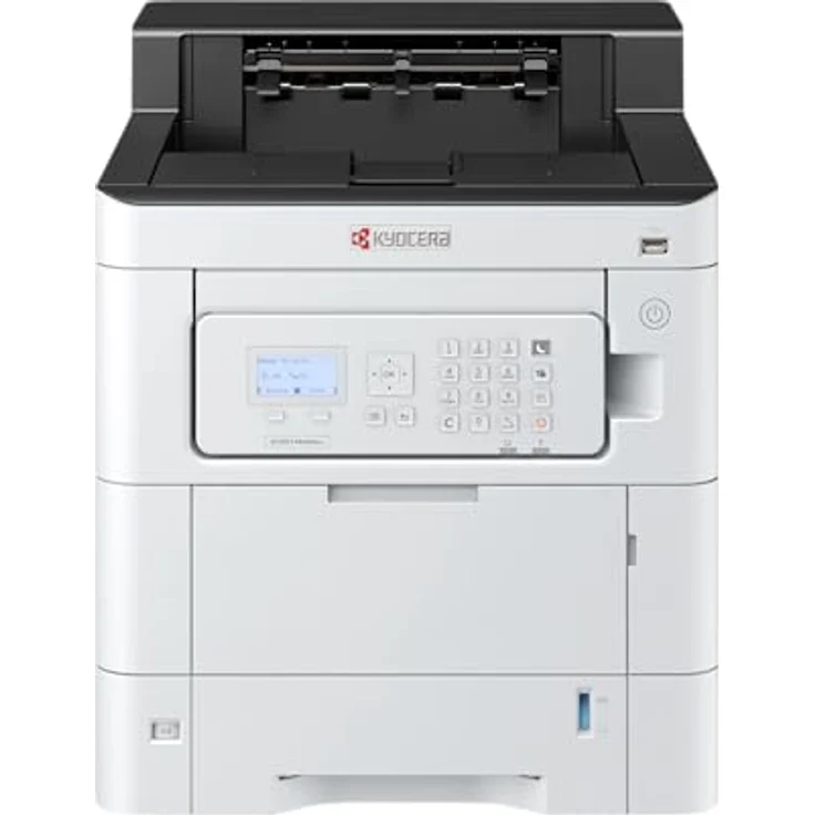 Kyocera Klimaschutz-System Ecosys PA4000cx Laserdrucker Farbe: 40 Seiten pro Minute. Farblaserdrucker mit neigbarem Bedienfeld, Duplex-Einheit, 100+550 Blatt Papierzufuhr, Gigabit LAN, Mobile Print – Bild 1