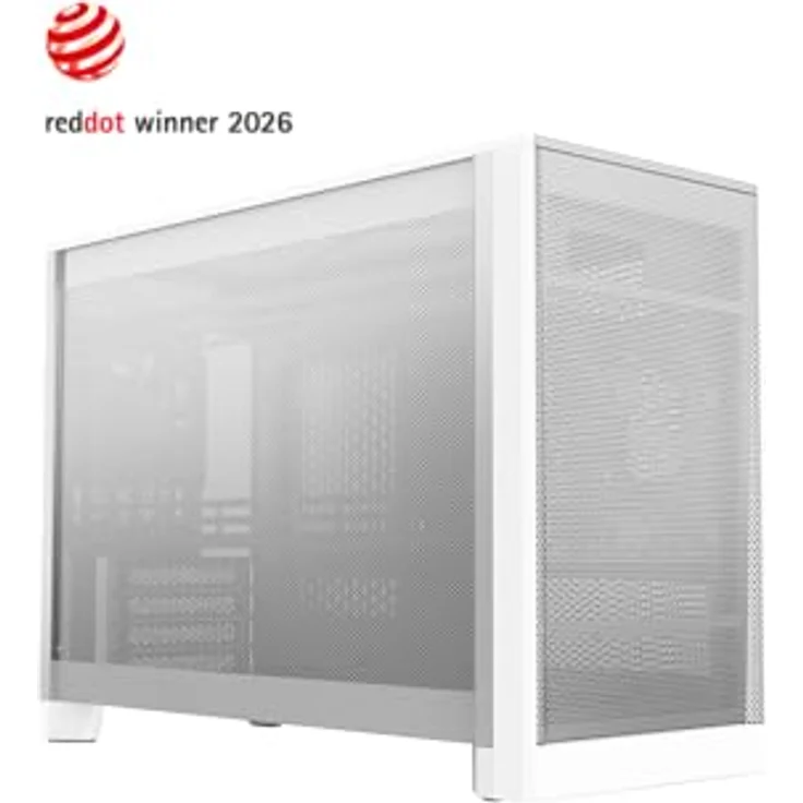 MONTECH PC-Gehäuse Montech TEN White, Tower-Gehäuse mit modularer Bauweise und exzellentem Airflow, Micro-ATX und Mini-ITX Unterstützung – Bild 27