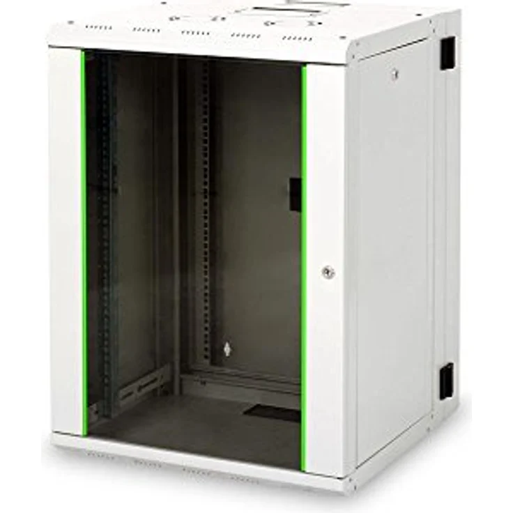 DIGITUS Professional 16HE Wandgehäuse Unique Serie 820x600x600mm zweiteilig schwenkbar Grau – Bild 2