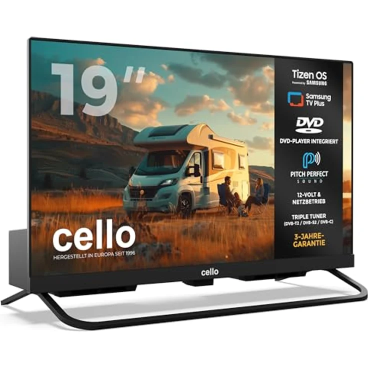 Cello 19 Tizen OS Smart Camping LED TV (CTrav 19TZ), Triple Tuner, Pitch Perfect Sound, 12V/24V/230V Multispannung – ideal für Wohnmobil & Wohnwagen – Bild 2