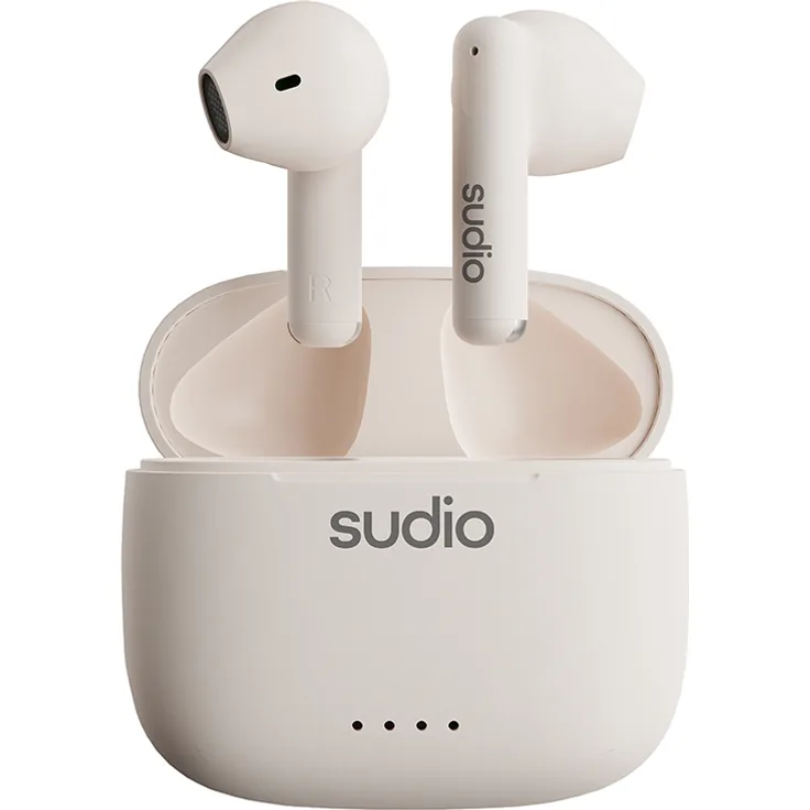 Sudio A1 Tws Kopfhörer Beige Beige One Size, Open-Ear-Ohrhörer mit tiefer Basswiedergabe und wasserresistentem Design