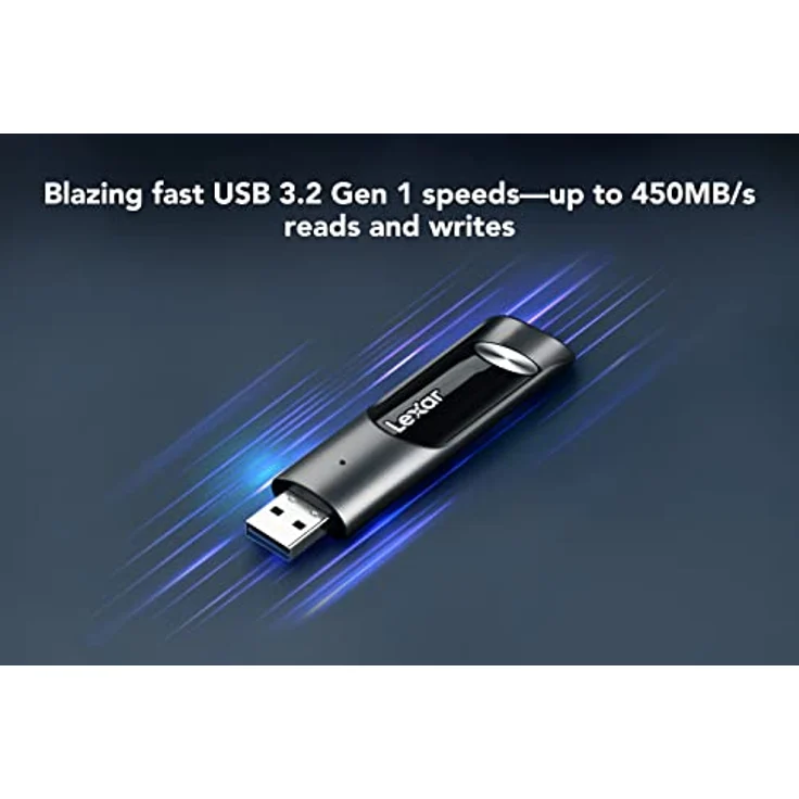 Lexar JumpDrive P30 USB 3.2 Gen 1 USB Stick 1TB, Bis Zu 450MB/s Lesen, Flash-Laufwerk für USB3.0/2.0, Speicherstick für PC, Laptop, Externe Speicherdaten, Foto, Video (LJDP030001T-RNQNG) – Bild 2