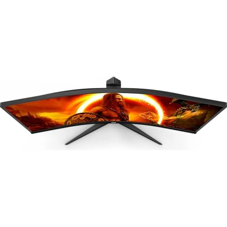 AOC Gaming CU34G2XP - 34 Zoll WQHD Curved Monitor, 180 Hz, FreeSync Prem., HDR400 (3440x1440, 1ms GtG, HDMI, DisplayPort, USB Hub) schwarz-rot – Bild 5