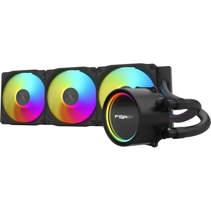 Fortron FSP WAK AE36 B, 360mm All-in-One Wasserkühler für LGA:1851/AMD:AM5 mit ARGB-Beleuchtung, schwarz