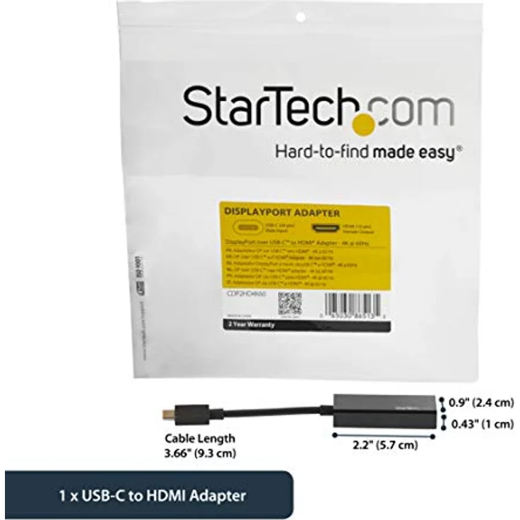 StarTech.com USB-C auf HDMI Adapter mit HDR - 4K 60Hz - schwarz - USB Typ C auf HDMI Konverter - CDP2HD4K60H – Bild 5