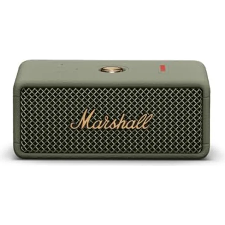 MARSHALL Emberton III Bluetooth Lautsprecher, Sage, 32 Stunden Akkulaufzeit, wasserfest, True Stereophonic, integriertes Mikrofon