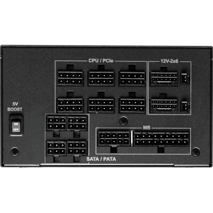 ASRock Netzteil ASROCK PG-1300G, 1300 W, 80 Plus Gold, modular, PCI-E 5.1, PCI-E (6+2 Pin) x5, SATA (5-polig) x9, in Schwarz – Bild 4