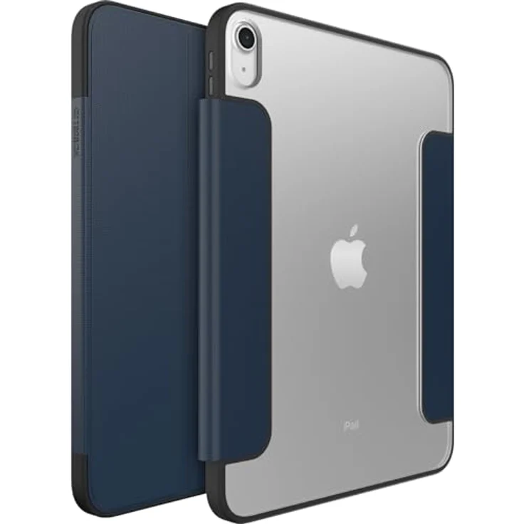 Otterbox Symmetry Folio Tablet-Hülle für Apple iPad (A16/10th gen), stoßfest, mit transparentem Backcover und Mikrofaser-Futter, zwei Positionen für Tippen und Anzeigen – Bild 1