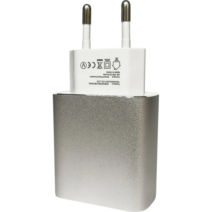 Google Pixel USB-C Charger, 3 A, Euro Fast Charger, silber, weiß (WUSBC-0001 CA-29) – Bild 1