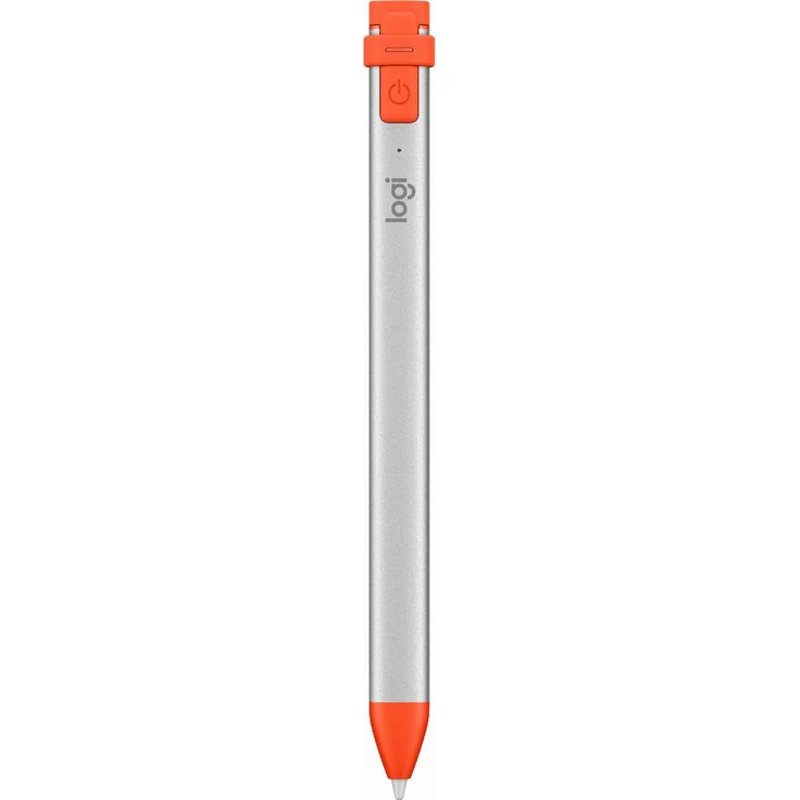Logitech Crayon Digitaler Zeichenstift, Pixelgenau, Für alle ab 2018 veröffentlichten iPads, Anmerkungen & Zeichnungen, Apple Pencil Technologie, Handballenerkennung, 1.2 m Sturzschutz - Grau-Orange – Bild 6