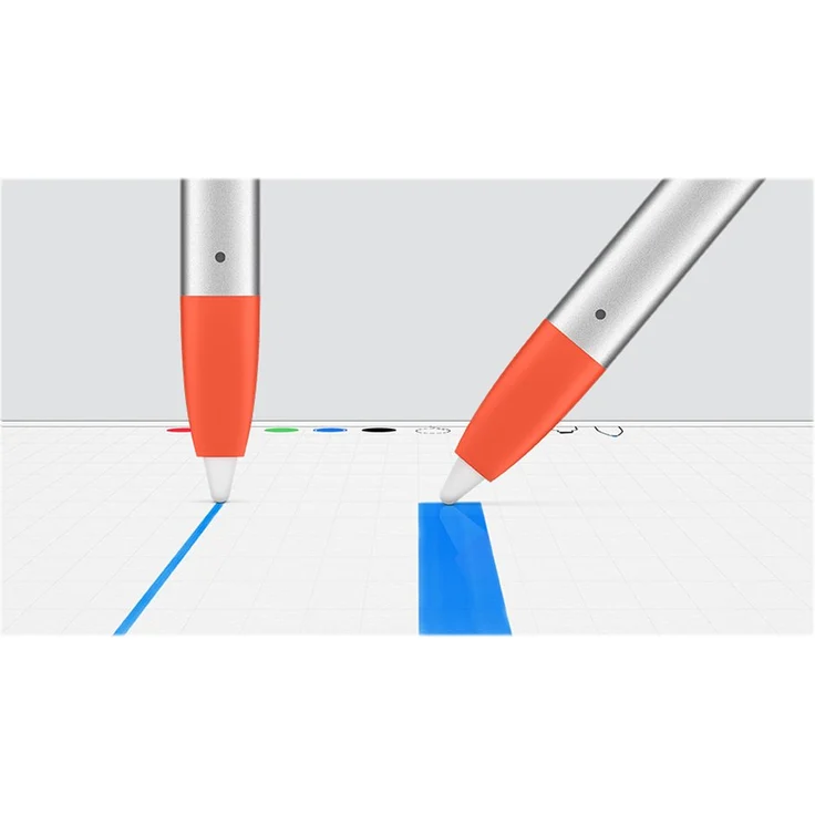 Logitech Crayon Digitaler Zeichenstift, Pixelgenau, Für alle ab 2018 veröffentlichten iPads, Anmerkungen & Zeichnungen, Apple Pencil Technologie, Handballenerkennung, 1.2 m Sturzschutz - Grau-Orange – Bild 16