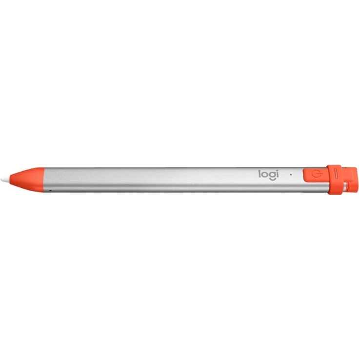 Logitech Crayon Digitaler Zeichenstift, Pixelgenau, Für alle ab 2018 veröffentlichten iPads, Anmerkungen & Zeichnungen, Apple Pencil Technologie, Handballenerkennung, 1.2 m Sturzschutz - Grau-Orange – Bild 5