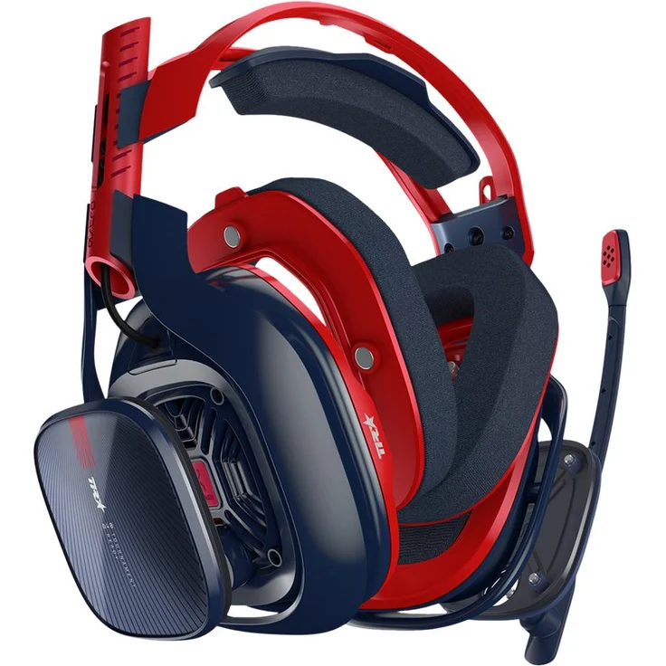 ASTRO A40 TR Gaming-Headset, X-Edition, ASTRO Audio V2, 3,5 mm Klinke, Austauschbares Mikrofon, Lautsprecher Tags, Leichtgewicht, Mod-Kit Kompatibel, PC-Mac-Laptop-Xbox One-PS4 - schwarz-rot – Bild 4