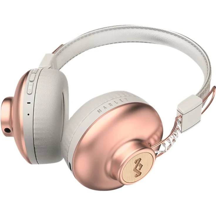 House of Marley Positive Vibration 2 BT Kabellose Bluetooth On-Ear Kopfhörer, Geräuschisolierung, nachhaltige Materialien, recycelbare Verpackung, unterstützt One Tree Global Wiederaufforstung- Copper – Bild 2
