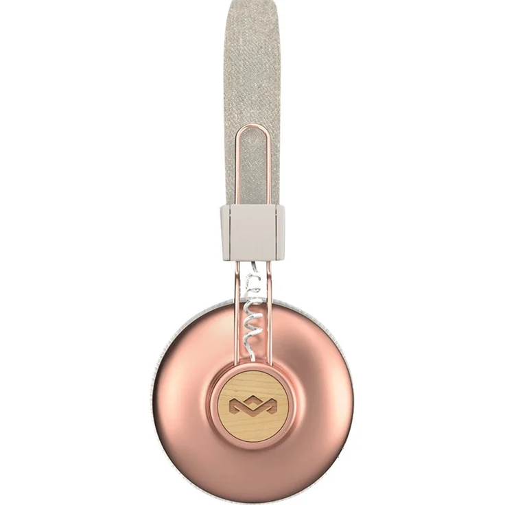 House of Marley Positive Vibration 2 BT Kabellose Bluetooth On-Ear Kopfhörer, Geräuschisolierung, nachhaltige Materialien, recycelbare Verpackung, unterstützt One Tree Global Wiederaufforstung- Copper – Bild 3