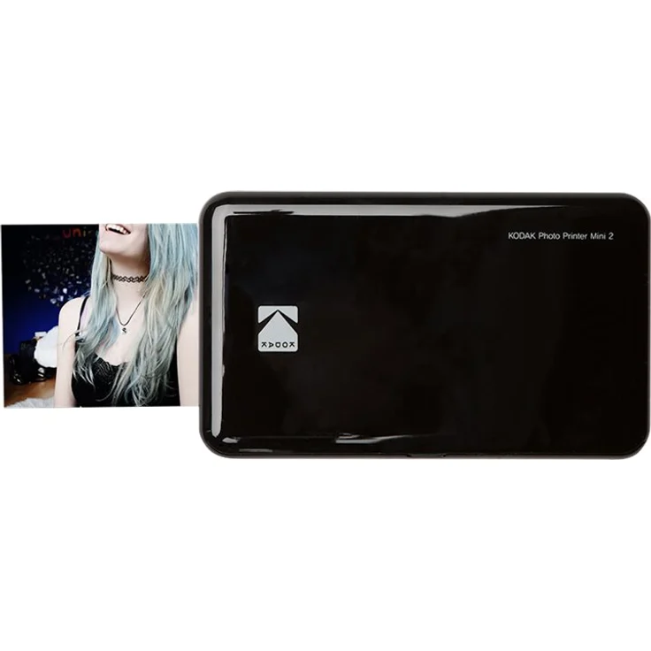 Kodak Mini 2 HD Wireless Mobile Instant Fotodrucker w - 4 Pass patentierte Drucktechnologie (Schwarz) - Kompatibel mit iOS & Android-Geräte - Echte Tinte in Einem Instant – Bild 6