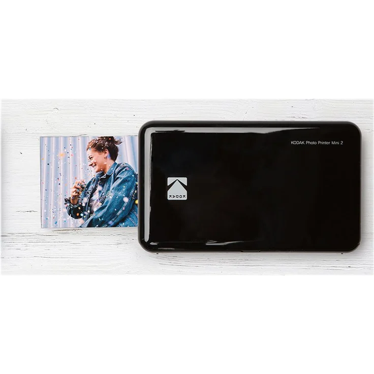 Kodak Mini 2 HD Wireless Mobile Instant Fotodrucker w - 4 Pass patentierte Drucktechnologie (Schwarz) - Kompatibel mit iOS & Android-Geräte - Echte Tinte in Einem Instant – Bild 7