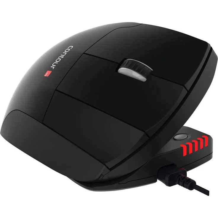 Contour Design Wired unimouse 2800DPI rechts schwarz – Maus (rechts, 2800 DPI, 453 g, Schwarz) – Bild 2