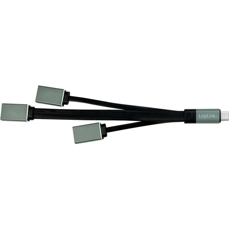 LogiLink UA0315 - USB-C (USB 3.1 Gen1 bis 5Gbps) Hub mit geradem Stecker auf 2X USB 2.0 (Typ A Buchse) + 1x USB 3.0 (Typ A Buchse), Anthrazit – Bild 3