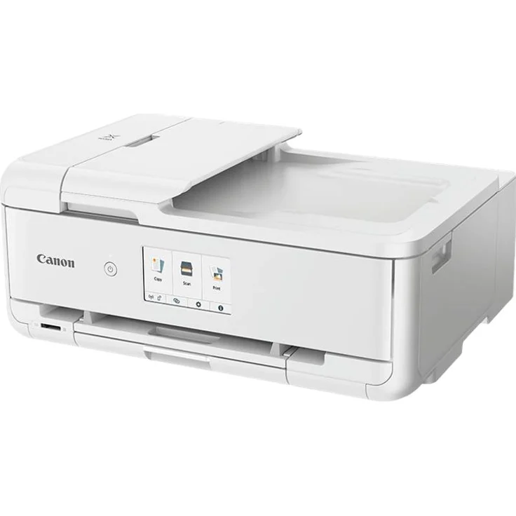 Canon PIXMA TS9551C Tinten-Multifunktionsgerät (Druck bis DIN A3, Drucken, Scannen, Kopieren, 5 Separate Tinten, WLAN, LAN, Print App, 2 Papierzuführungen) Weiss – Bild 4