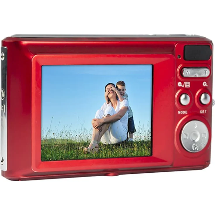 AGFA Photo – Kompakte Digitalkamera mit 21 Megapixel CMOS-Sensor, 8x Digitalzoom und LCD-Display Rot – Bild 2