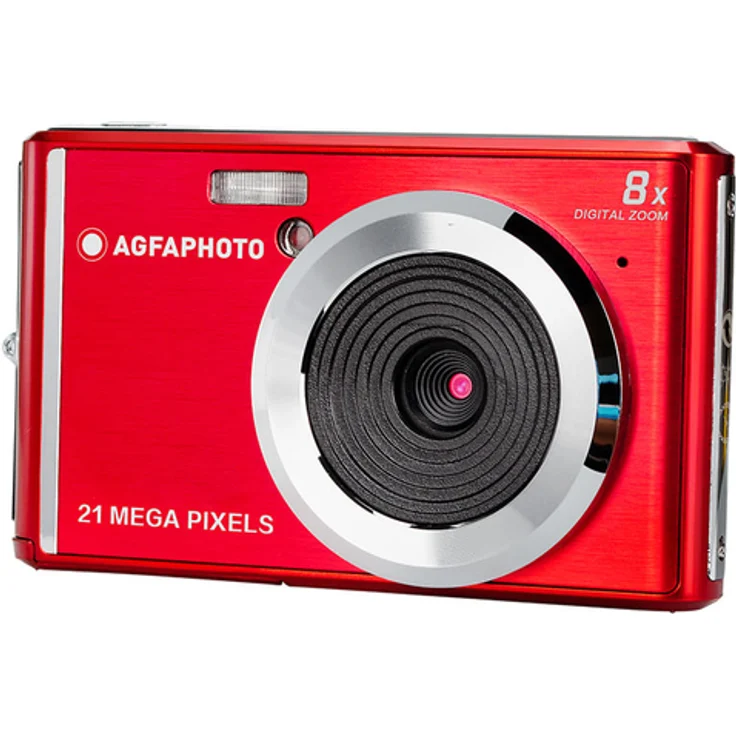 AGFA Photo – Kompakte Digitalkamera mit 21 Megapixel CMOS-Sensor, 8x Digitalzoom und LCD-Display Rot – Bild 6