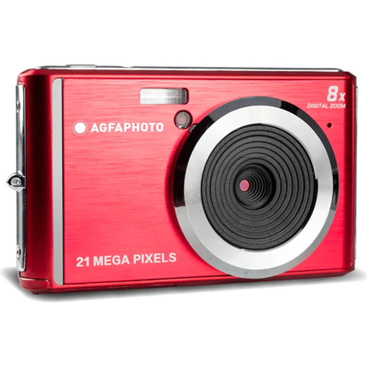 AGFA Photo – Kompakte Digitalkamera mit 21 Megapixel CMOS-Sensor, 8x Digitalzoom und LCD-Display Rot – Bild 4